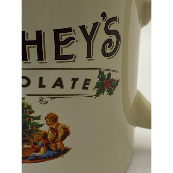 Hersheys Chocolate Christmasoversized  Mug With Vintage Holiday Scene - Picture 5 of 11